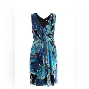 Diane Von Furstenberg Multi Blue DressNWOT Size 2